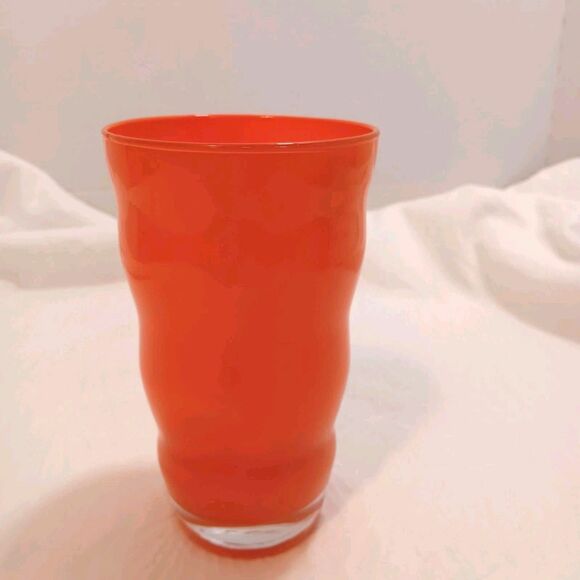 Vintage DANSK RIO Wavy Ripple Glass Tumbler Set of 4 Two Tumblers Two Juice - Picture 7 of 16